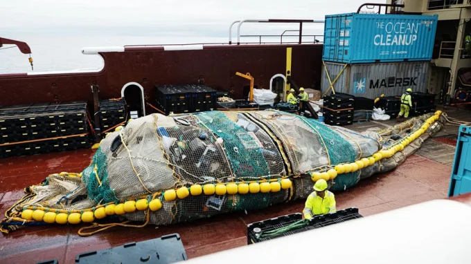 Мусор в Тихом океане / Источник: The Ocean Cleanup