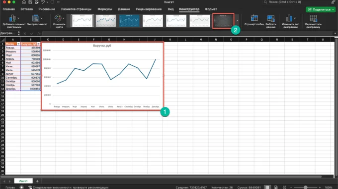 настройка графика