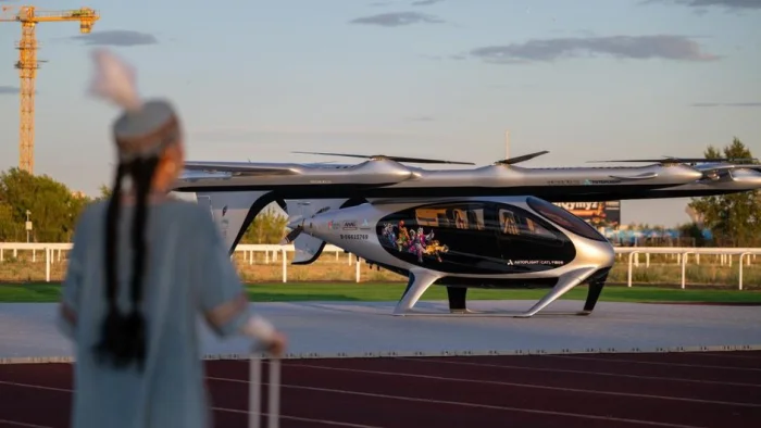 В Астане впервые испытали беспилотное аэротакси AutoFlight Prosperity