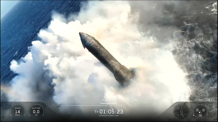 Приводнение Starship